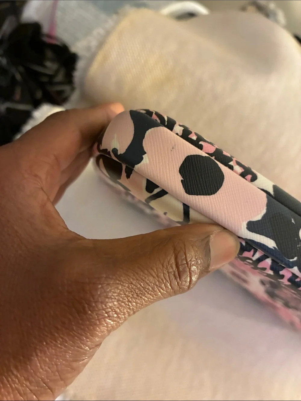 kate spade 15in pink &Black Dahlia Floral Laptop Sleeve-durable textured PVC-NWO